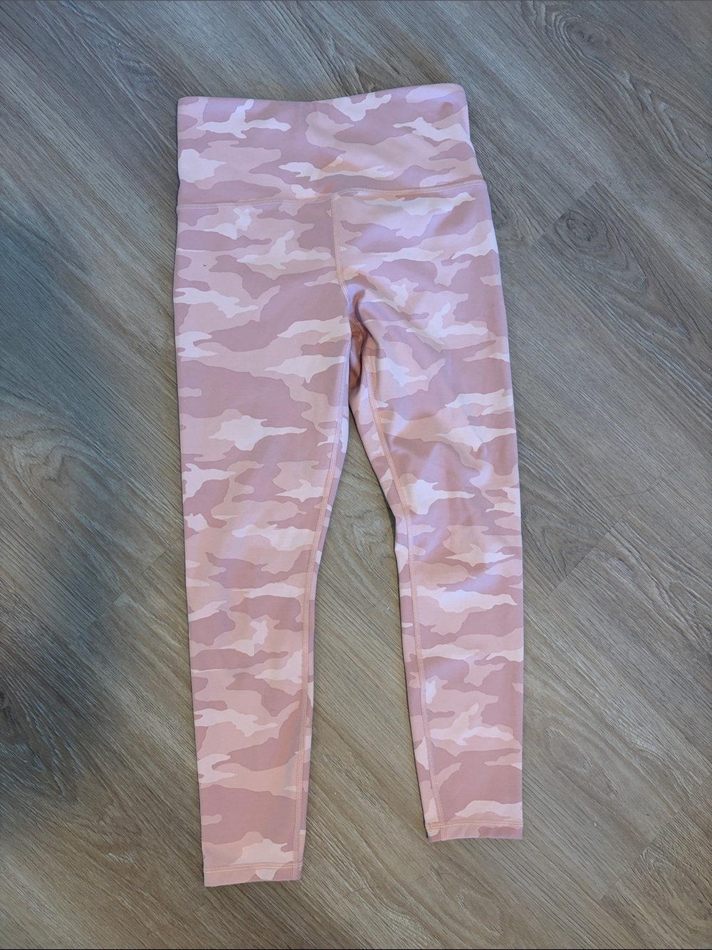 Athleta Women Pink Camo High-Waist Leggings